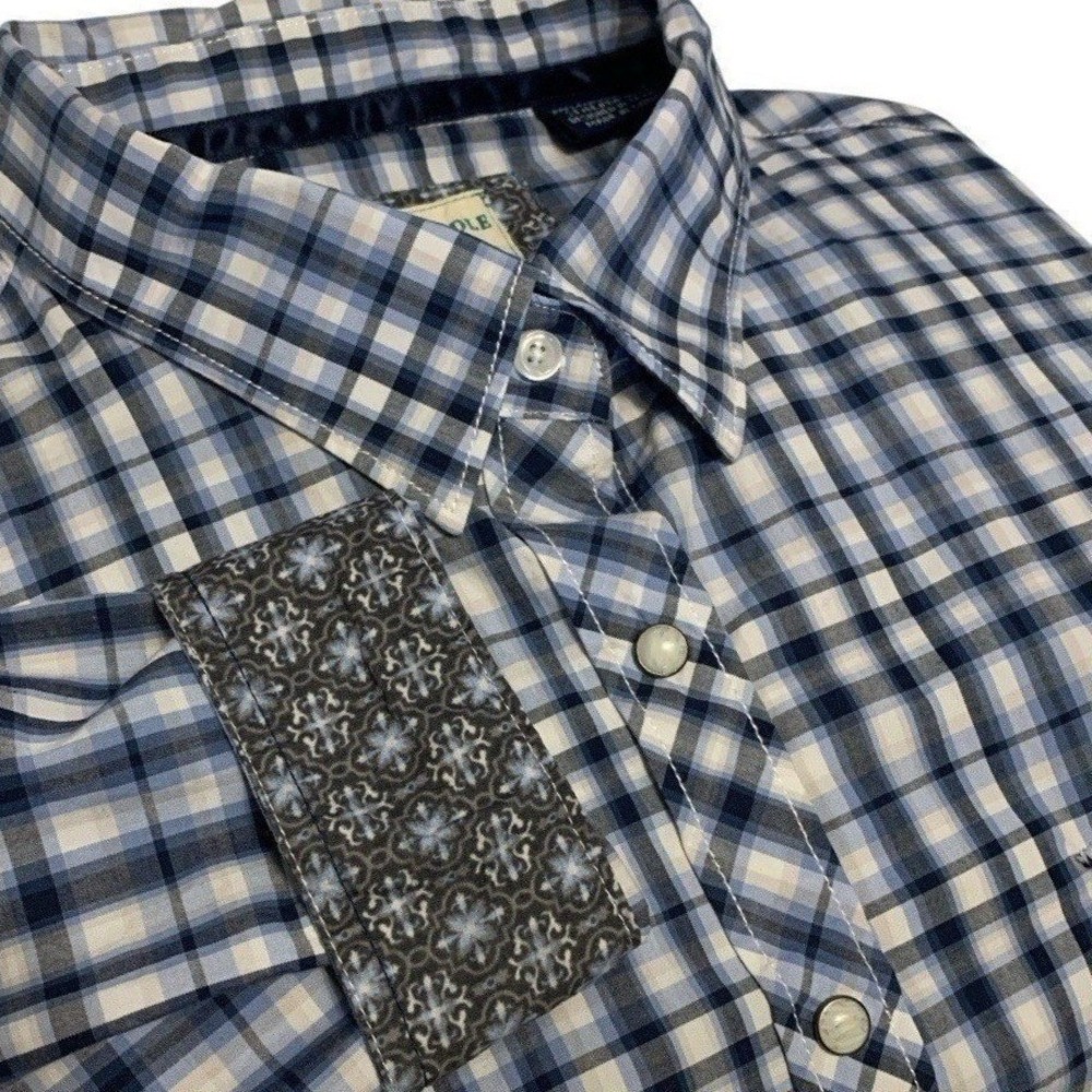 Panhandle Rough Stock Pearl Snap Western Shirt Women's XL Flip Cuff  Ranch